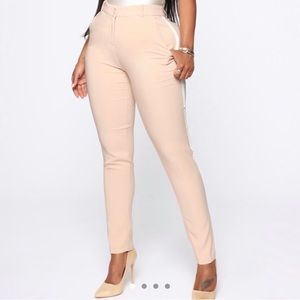 Fashion Nova Nude Dress Pants